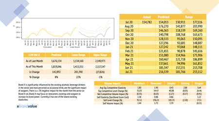 12-m forecasting and brand value impact analysis