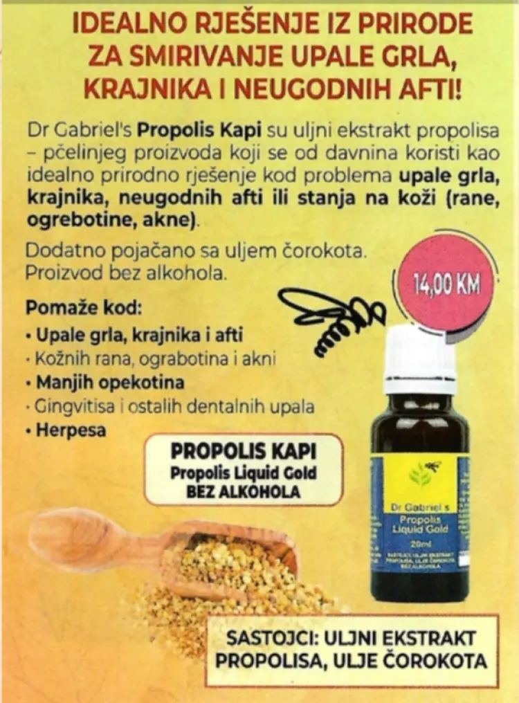 PROPOLIS KAPI BEZ ALKOHOLA