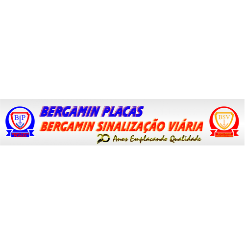 Logotipo da empresa BERGAMIN PLACAS LETREIROS E BRINDES