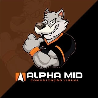 Logotipo da empresa ALPHA MID COMUNICACAO VISUAL