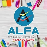 Logotipo da empresa ALFA PAPELARIA E INFORMATICA
