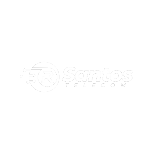 Logotipo da empresa R. SANTOS_TELECOM