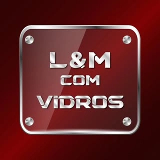 Logotipo da empresa L&M COM VIDROS