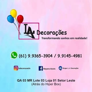 Logotipo da empresa L.A DECORACOES