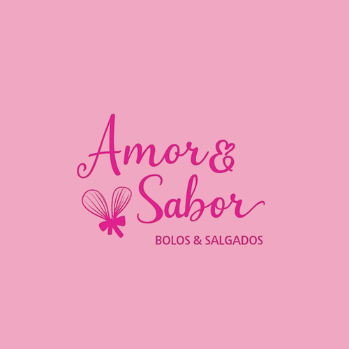 Logotipo da empresa AMOR E SABOR - BOLOS E SALGADOS