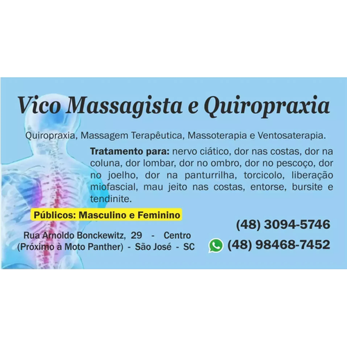 Logotipo da empresa VICO MASSAGISTA