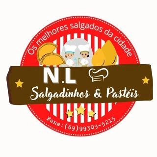 Logotipo da empresa N. L SALGADINHOS & PASTEIS
