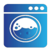 Logotipo da empresa E-WASH LAVANDERIA E LOCACOES LTDA