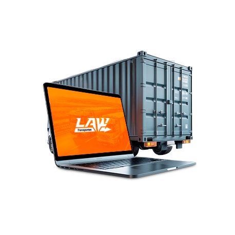 Logotipo da empresa L.A.W TRANSPORTES