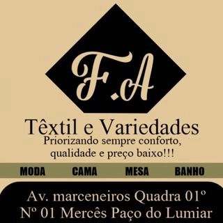Logotipo da empresa F. A TEXTIL