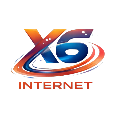 Logotipo da empresa X6 FIBRA