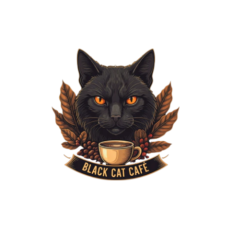 Logotipo da empresa BLACK CAT CAFE