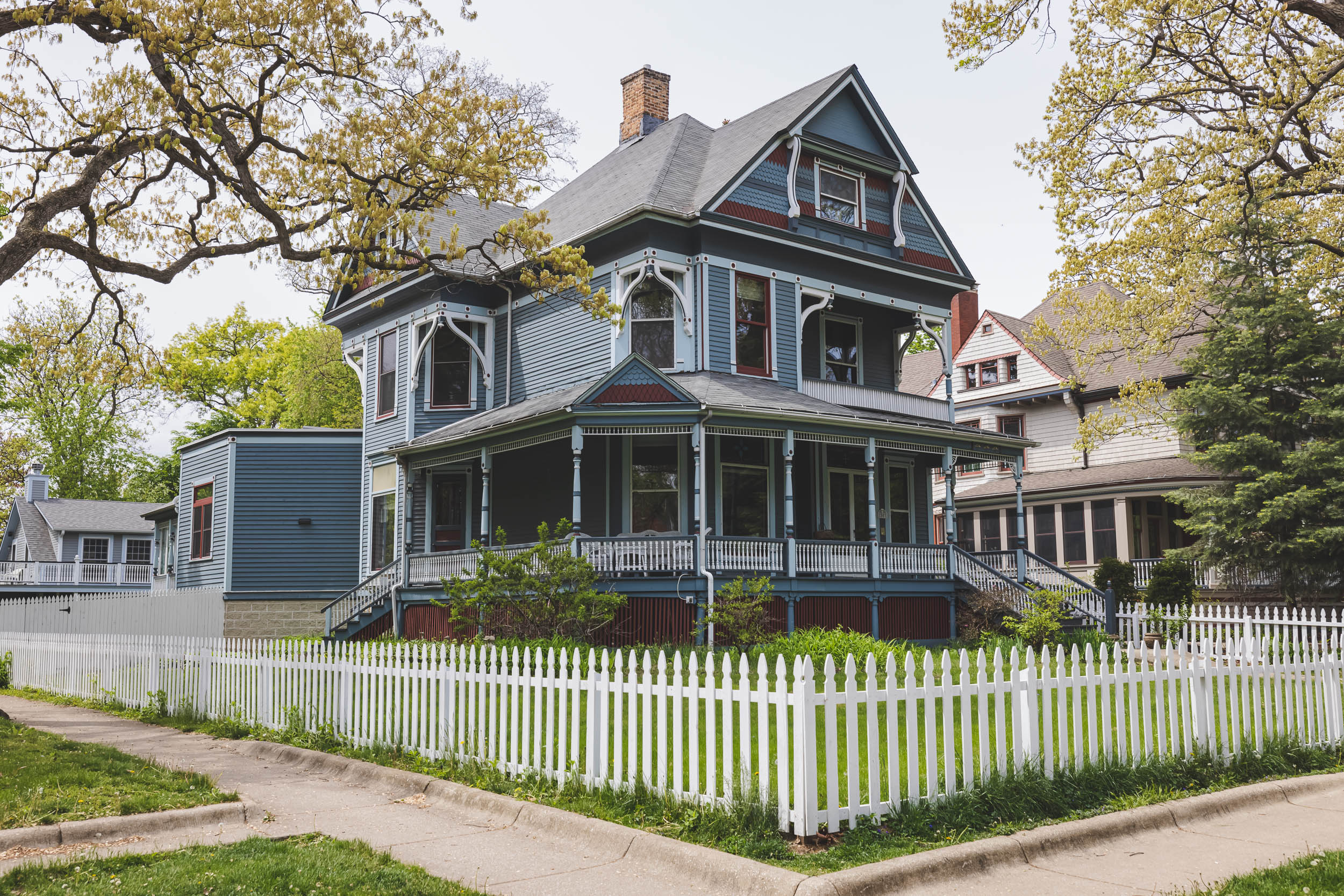 A home on the route of the architecture tour in Oak Park, IL