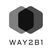 Way2B1 logo