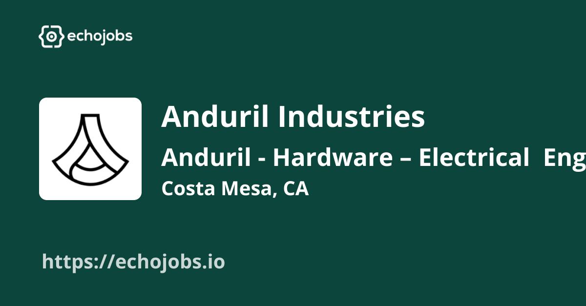 Component Test Engineer at Anduril Industries