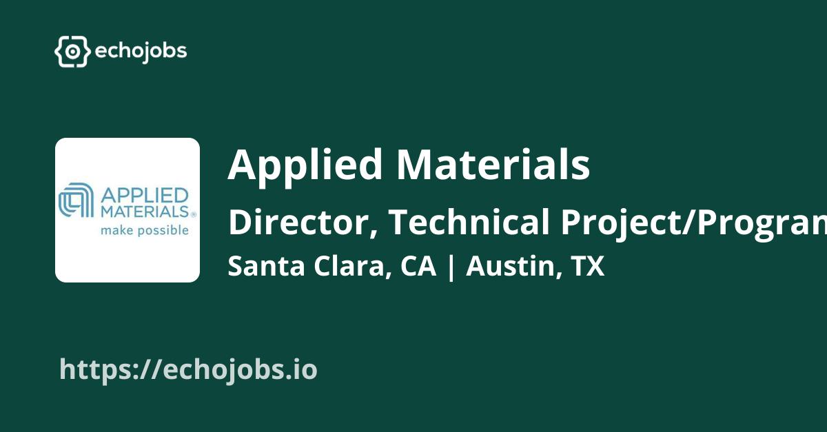 Director, Technical Project/Program Management Logistics Inventory