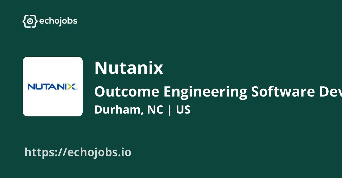 Engineering Software Developer Intern Summer 2025 at Nutanix