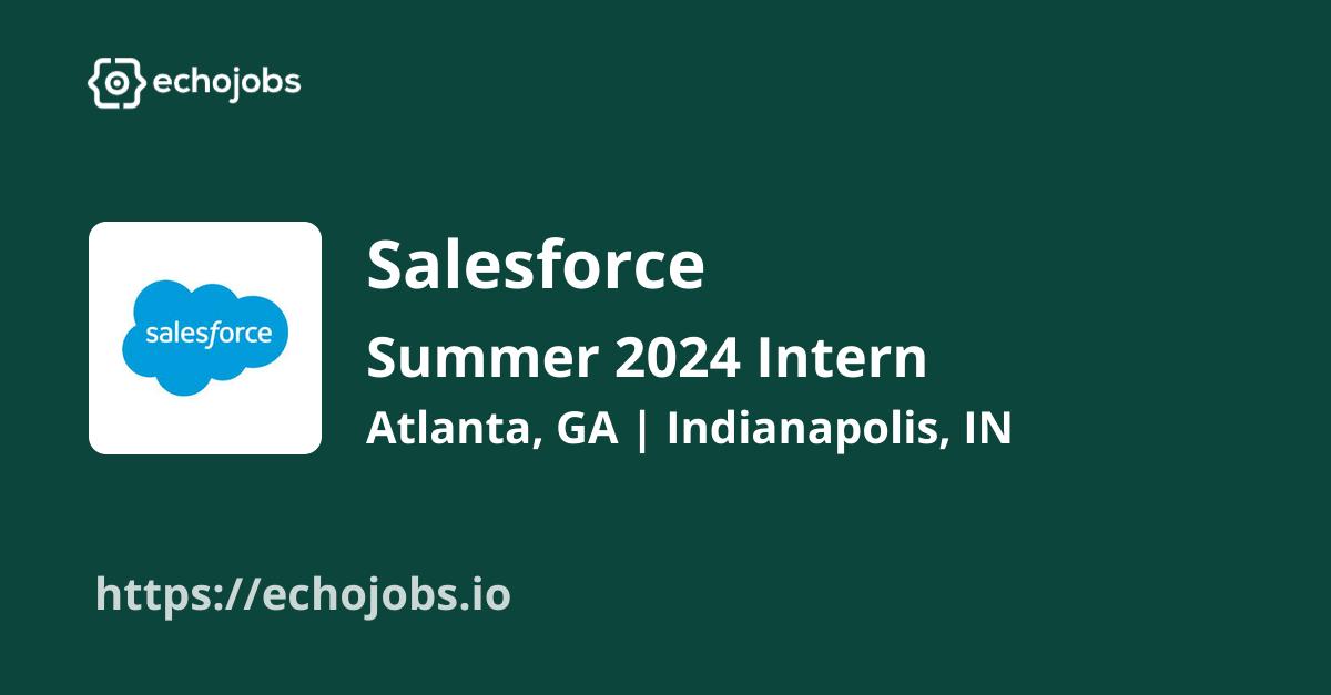 Summer 2024 Intern Data Science, Data & Analytics at Salesforce