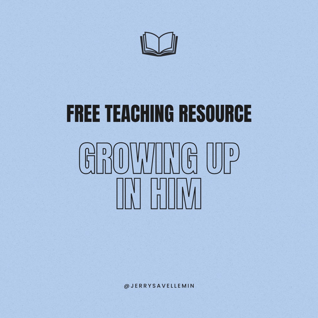 Growing up in Him Resource