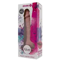 Фалоімітатор Alive Adam Flesh S, двошаровий, силікон + Silexpan, діаметр 3,5 см