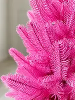 Штучна рожева ялинка лита Elegant Marshmallow Pink, 90 см в горщику