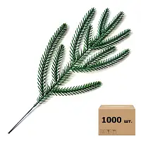 Гілочка лита Araucaria 9-ка 36 см зелена — лита PE хвоя, ящик 1000 шт.