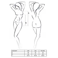 Боді монокіні під латекс Passion JEAN BODY L/XL, black