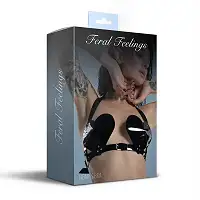 Ліф Серце Feral Feelings - Hearts Bra Black