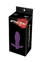 Анальна пробка з вібрацією MAI Attraction Toys №87 Black перезаряджаєма, длина 11см, диаметр 3,5см