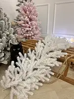 Хвойні гірлянди Traditional литі білі (упаковка 6 штук по 2 м)