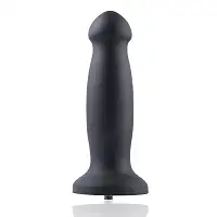 Силіконовий фалоімітатор для секс-машин Hismith 7.2" Black Silicone Anal Dildo, система KlicLok