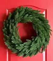 Вінок хвойний різдвяний Classic литий d-60 см зелений