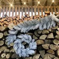 Гірлянда хвойна Сосна лита 2 м засніжена