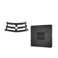 Портупея-пояс Bijoux Indiscrets MAZE - Wide Belt and Restraints Black, екошкіра