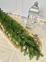 Гірлянда новорічна лита хвойна Lux 2 м, оливково-зелена, PE гілочки