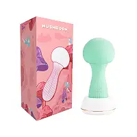 Вібромасажер Otouch MUSHROOM Teal, 7 режимів, функція нічника, технологія «старт-стоп»