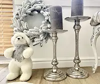 Вінок новорічний різдвяний Traditional з литої хвої d-40 см засніжений