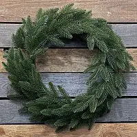 Вінки хвойні різдвяні Classic литі  d-50см зелені (упаковка 10 штук)