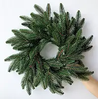 Вінки хвойні різдвяні Classic литі  d-40см зелені (упаковка 15 штук)