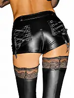 Шортики Noir Handmade F138 Powerwetlook shorts - XL