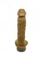 Крафтове мило-член із присоскою Чистий Кайф Brown size XL, натуральне