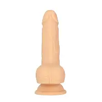 Фалоімітатор-пульсатор Naked Addiction 6.5″ Thrusting Dong With Remote, рухи вперед-назад, пульт ДК
