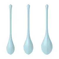 Набір йоні намистин Satisfyer Yoni Power 2 Light Blue, диаметр 2-2,5-3см, вес 22-44-73гр