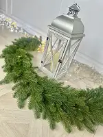 Гірлянда новорічна лита хвойна Lux 2 м, оливково-зелена, PE гілочки