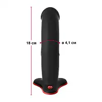 Фалоімітатор Fun Factory THE BOSS STUB, чорний, реалістична текстура, довжина 17,9 см, діаметр 4,1см