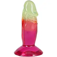 Дилдо Doc Johnson Crystal Jellies - 4.5 Inch Classic Dong - Rainbow