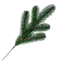 Гілка ялинки лита Lux п’ятірка 33 см зелена, штучна хвоя (250 шт.)