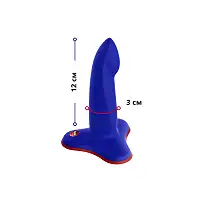 Фалоімітатор Fun Factory LIMBA FLEX S, синій, гнучкий, з ефектом пам’яті, підходить для точки G 