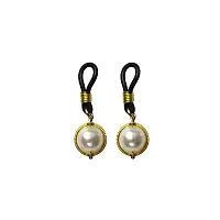 Прикраса на соски Art of Sex - Golden Night, колір білий