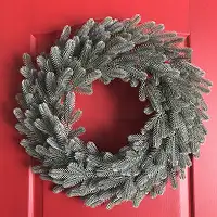 Вінки хвойні різдвяні Traditional литі d-50 см блакитні (упаковка 7 шт.)